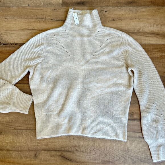 Max Studio Sweaters - Max Studio Sweater Womens Large Turtleneck Tan Cozy Long Sleeve Top Casual NWT